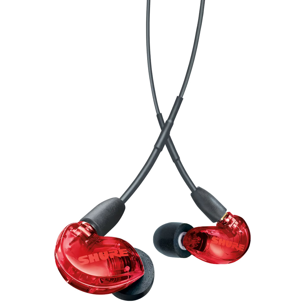 Shure SE215 Sound Isolating Earphones - Red - Vintage King