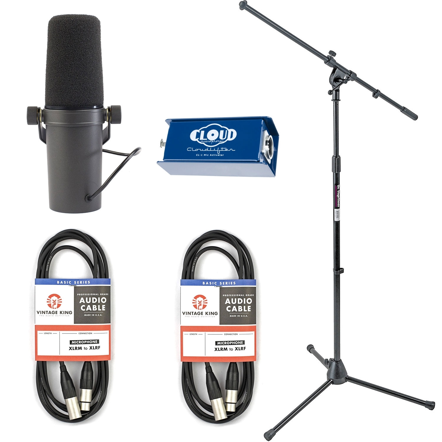 Shure SM7B with Cloudlifter CL-1 Recording Bundle - Vintage King