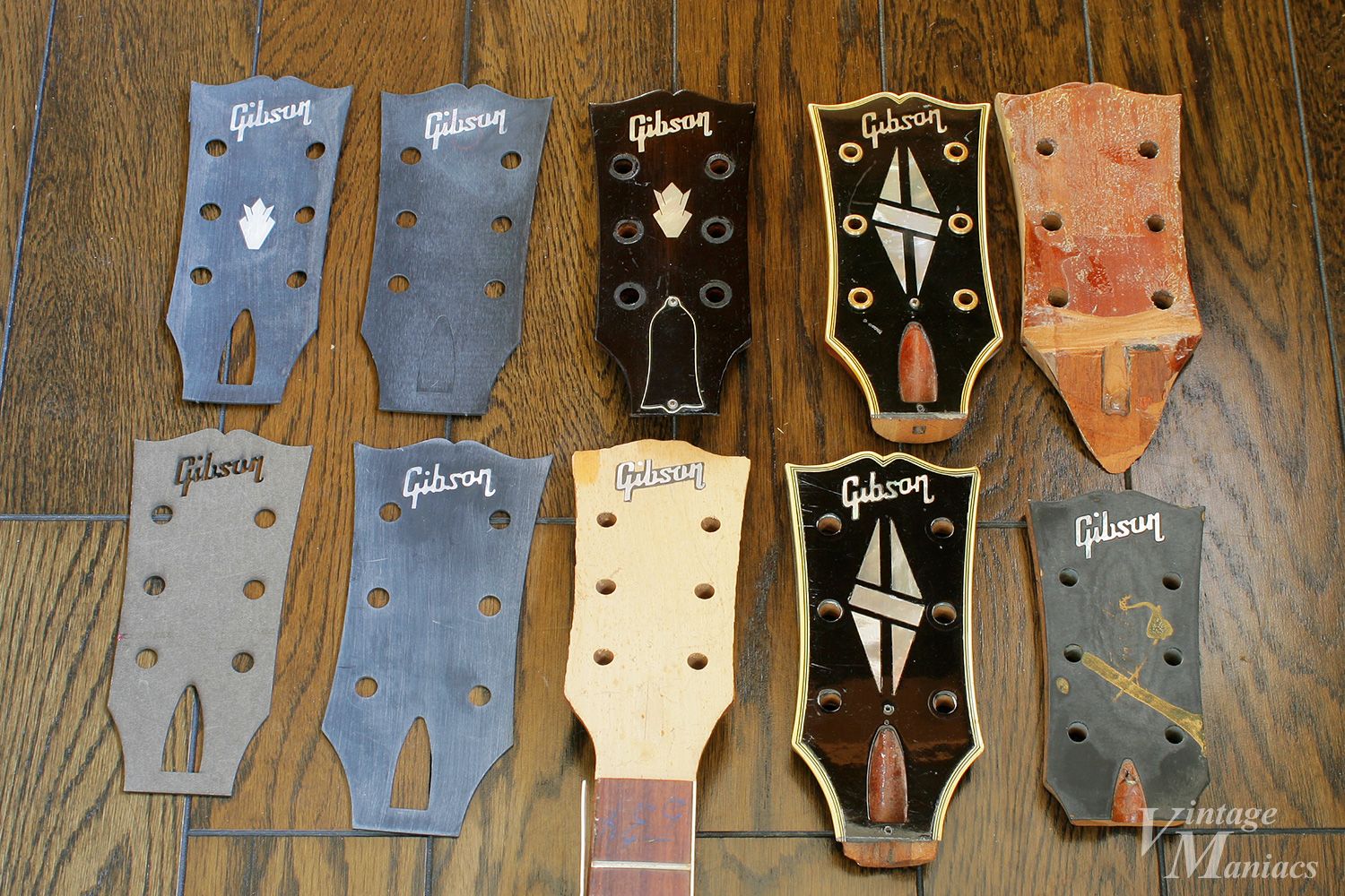 ヘッドストックに輝く白蝶貝のGibsonロゴ・インレイ | Vintage Maniacs