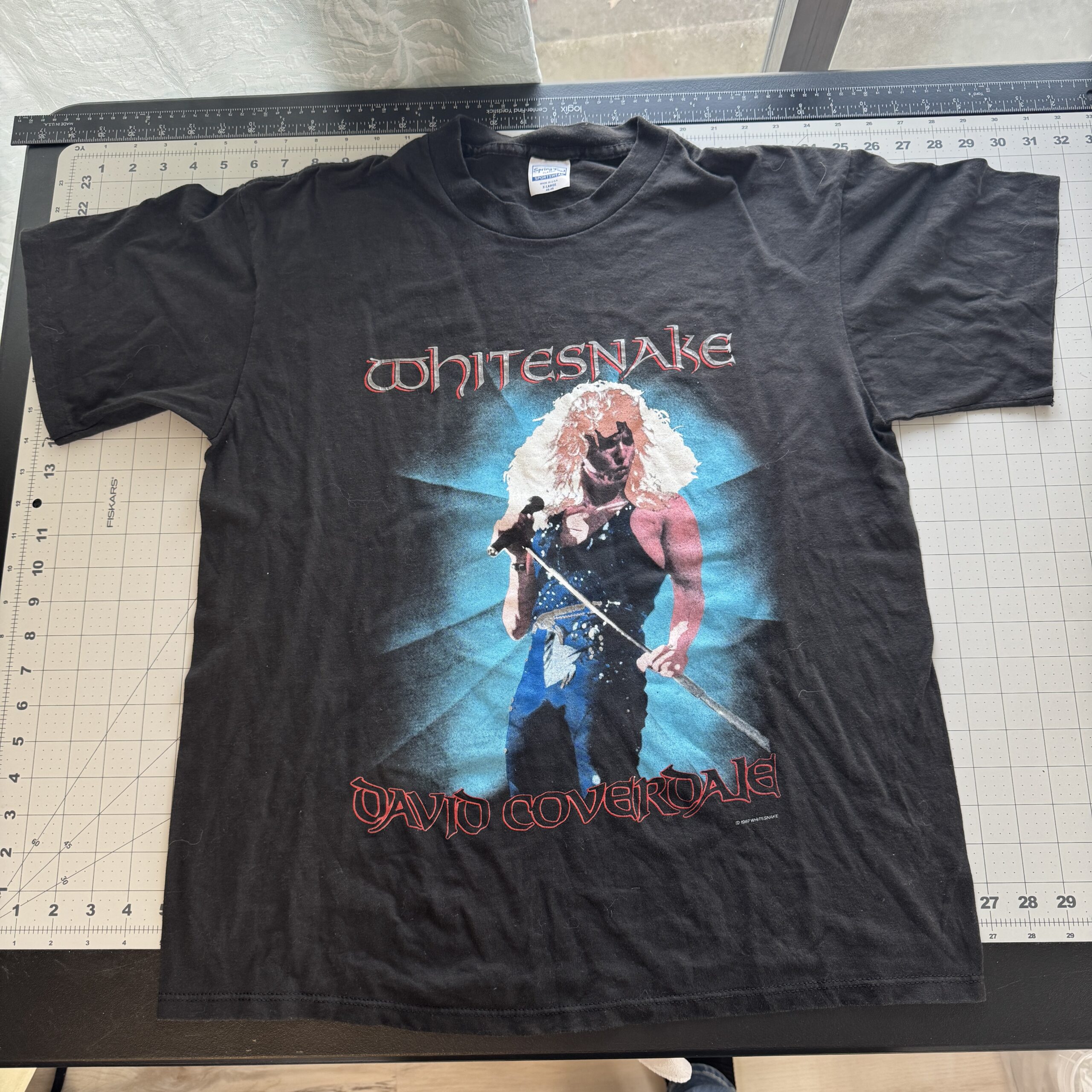 Vintage 1988 Whitesnake Tour T-Shirt David Coverdale Spring Ford