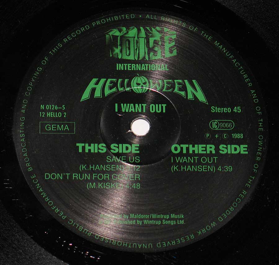 HELLOWEEN I Want Out 12