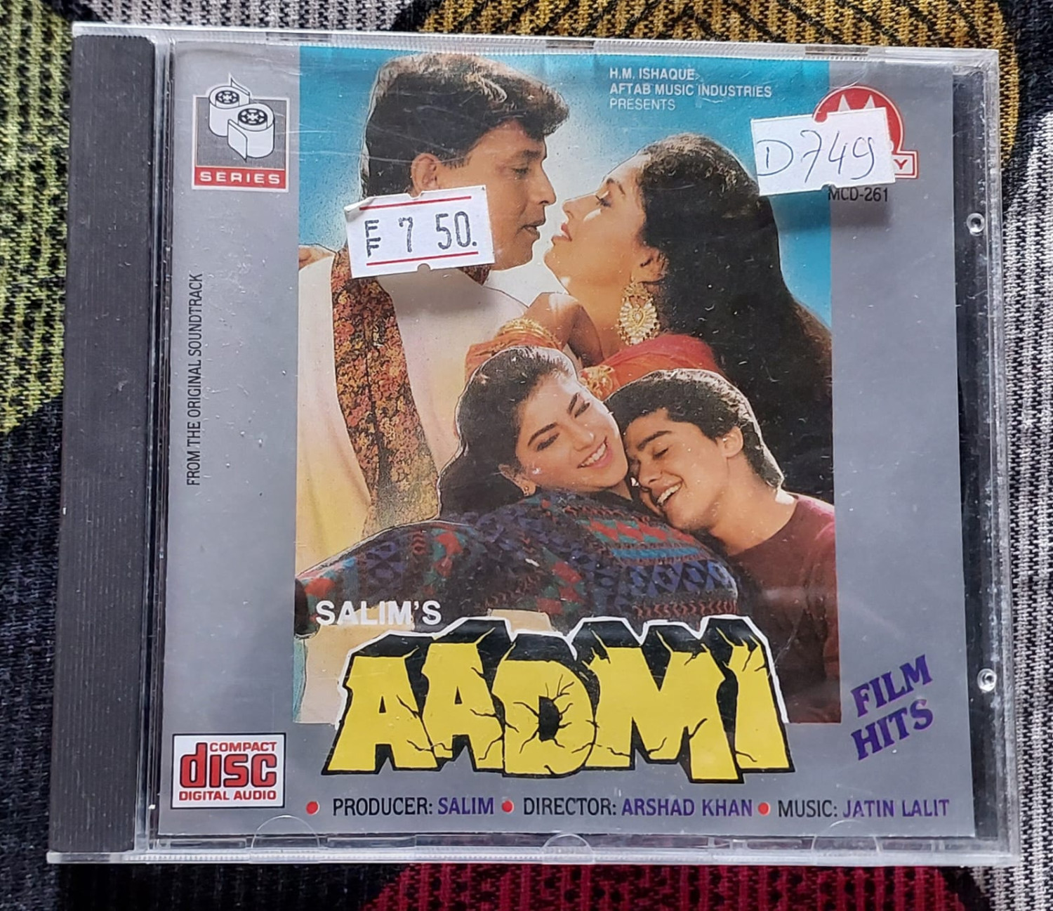 Aadmi (1993) Jatin Lalit Pre-Owned Melody Imported Audio CD