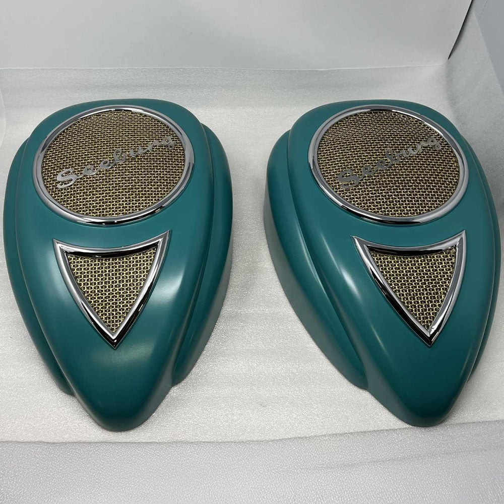 Seeburg Teardrop Speakers - Each - Restored Originals - Victory Glass