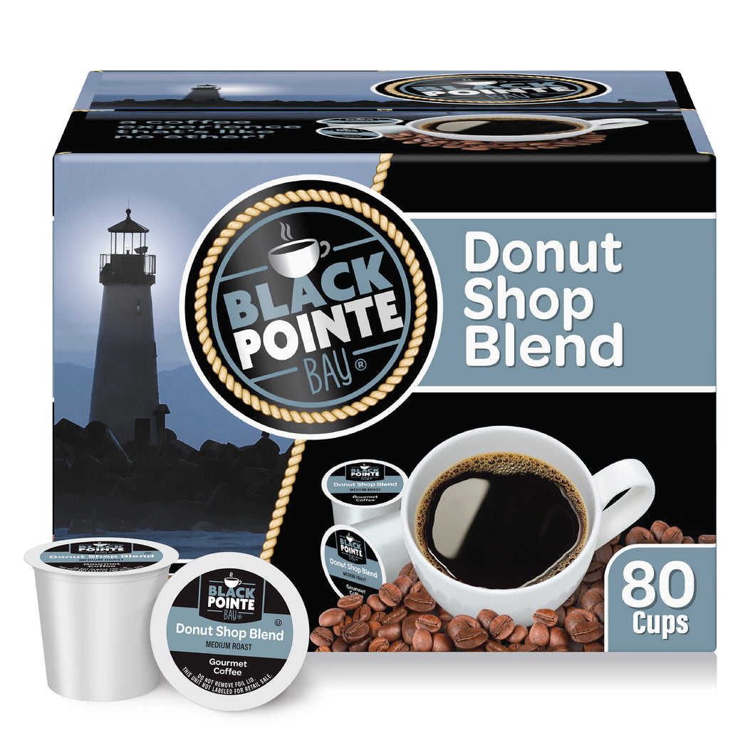 Black Pointe Bay, Donut Shop Blend, Medium Roast, Single Serve