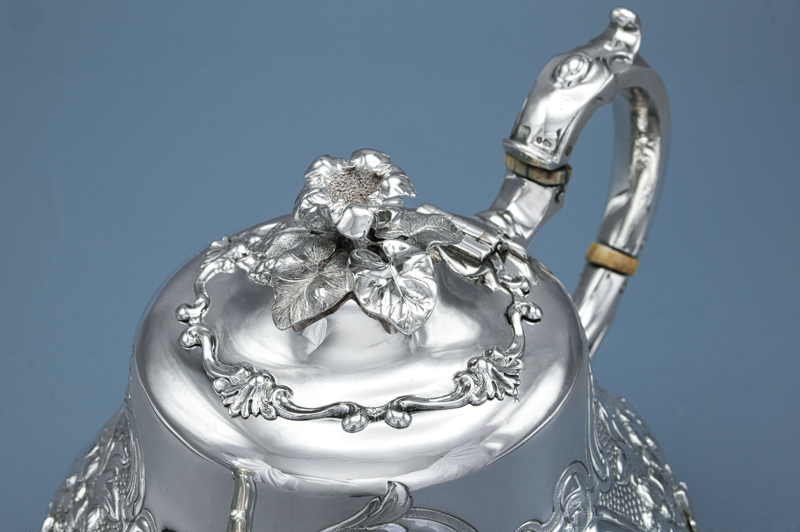 アンティークシルバー、アンティーク銀器、純銀製（925）1854年 特級