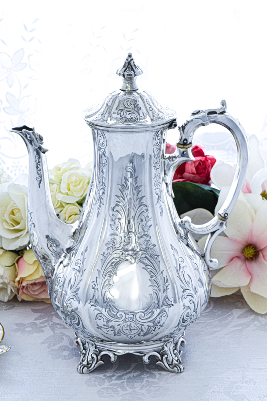 アンティークシルバー、アンティーク銀器、純銀製(925) 1853年制作