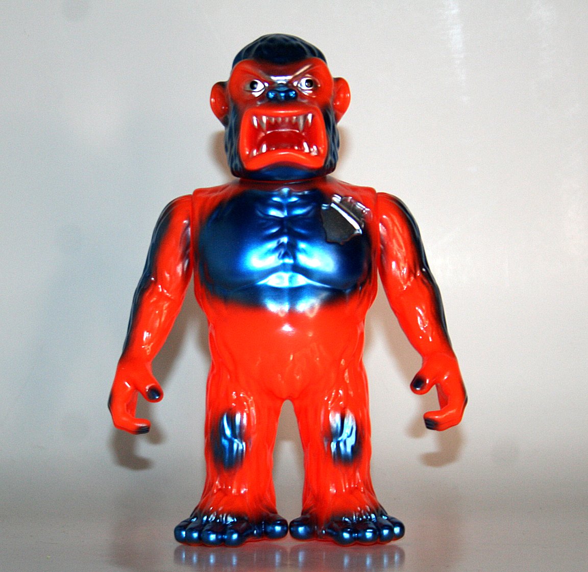 Shameless Toy Metallic Blue on Orange King Kong