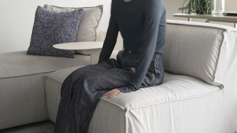 ACTUS MITON オットマン エアフォーム使用 低反発ウレタンフォーム