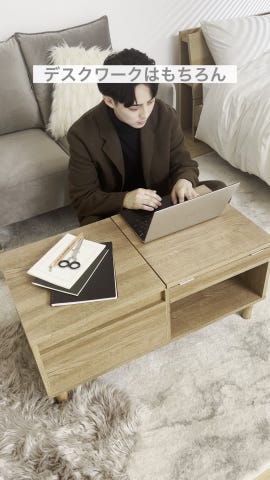 ドレッサーテーブル ディスプレイ収納付き 可動ミラー付き ロー