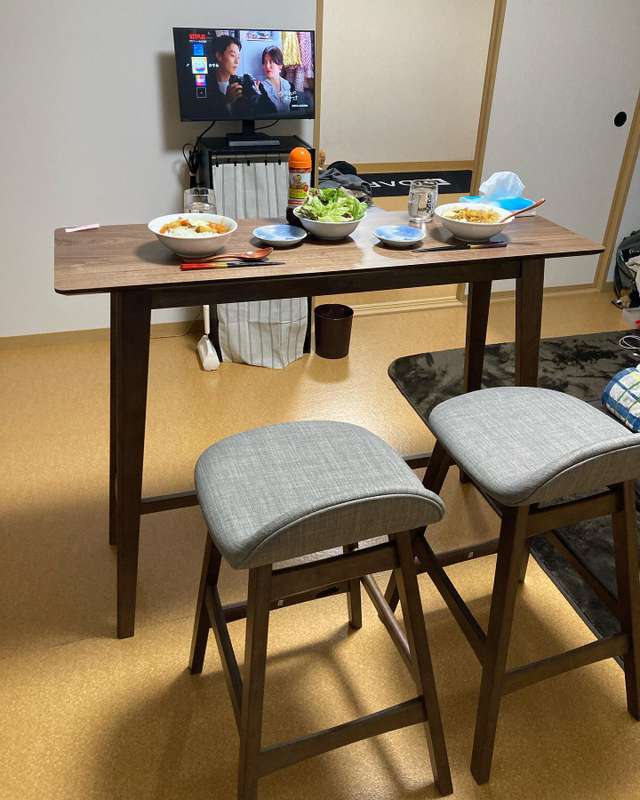 ニトリ カウンターテーブル＋チェア1脚 フィルン ニトリ カウンター