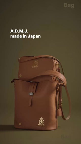 エーディーエムジェイ 牛革シュリンク型押し THE BEE ショルダー