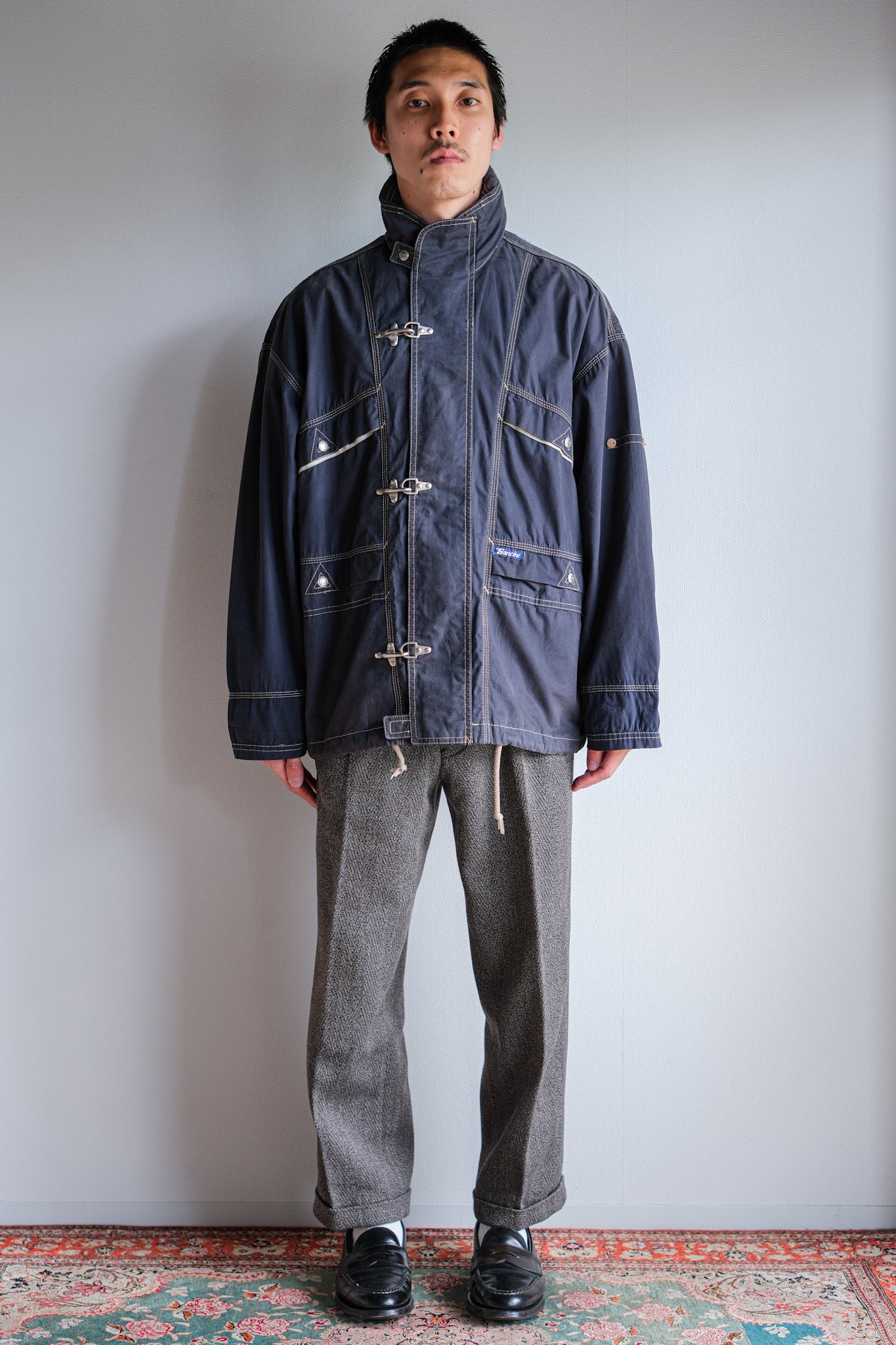 80's] Italian Vintage Fireman Type jacket size.s.s.s.s.s.s.s.s.s.