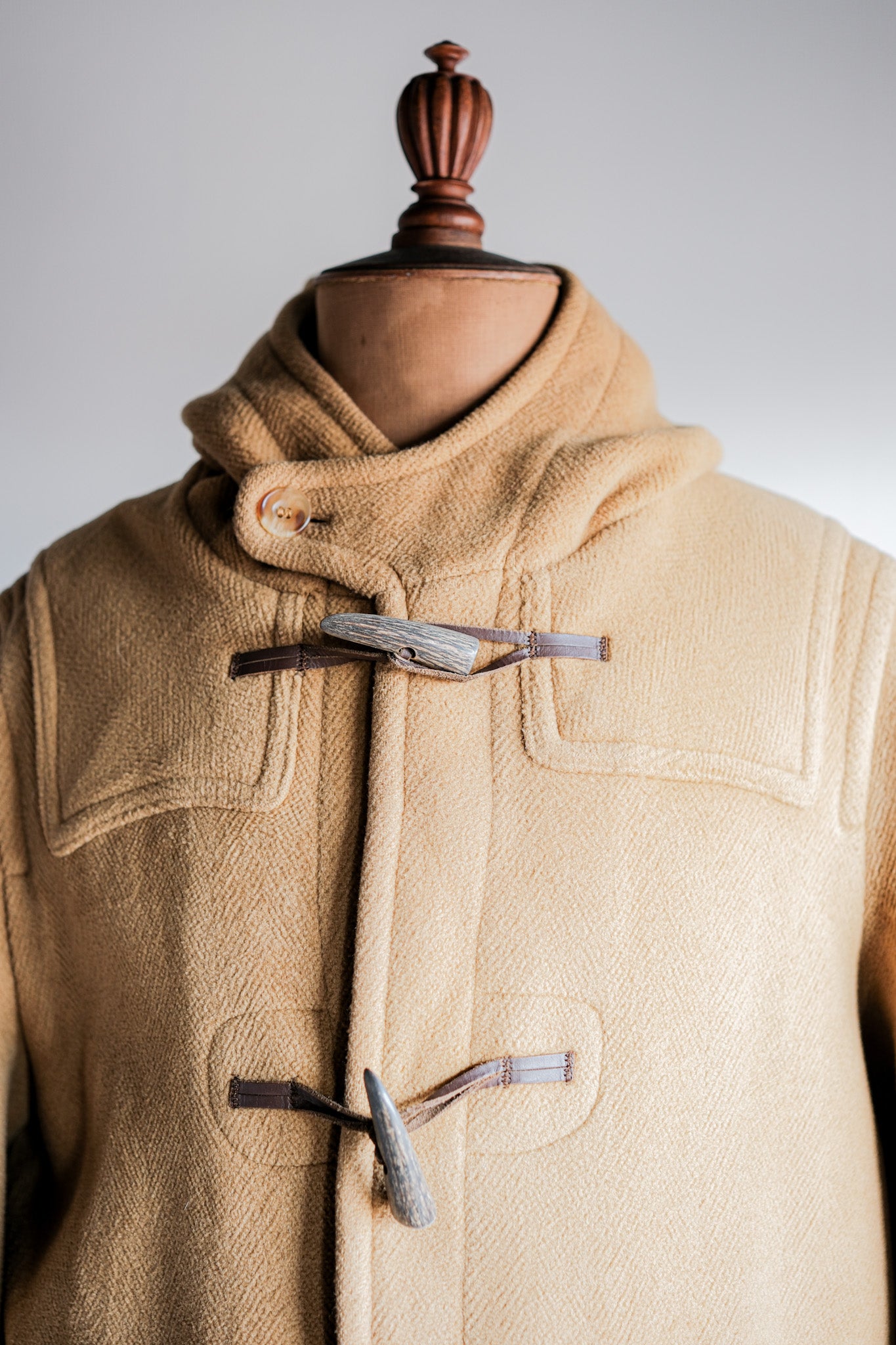 90's] Old Invertere HBT Wool Duffle COAT SIZE.38R 