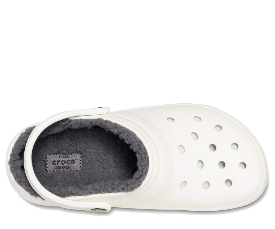 Classic Fuzz Lined Clog White (Unisex) – Village Shoes Fresno