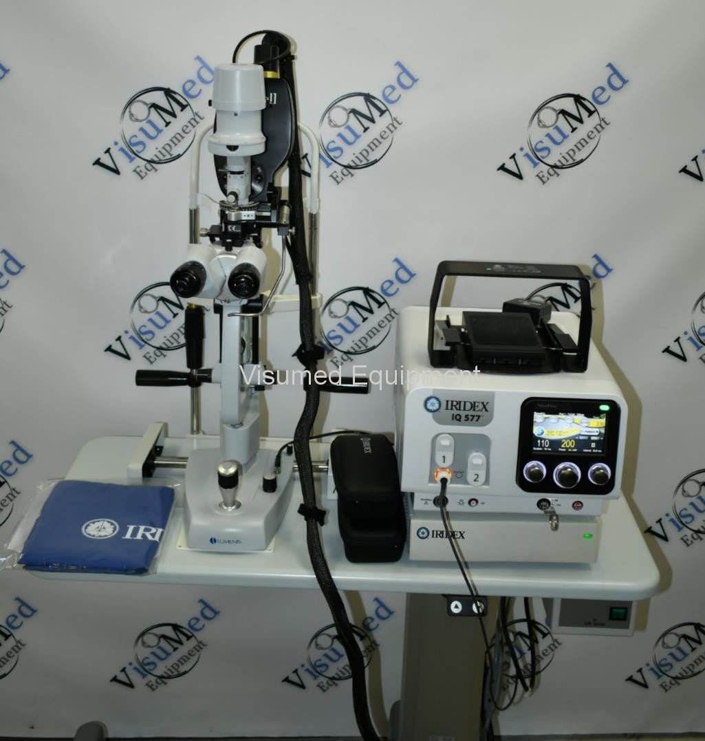 Iridex IQ 577 yellow laser with TX cell pattern scanner Pascal