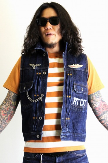 ViSE CLOTHiNG / Cross Denim Vest 2nd〔Blue〕