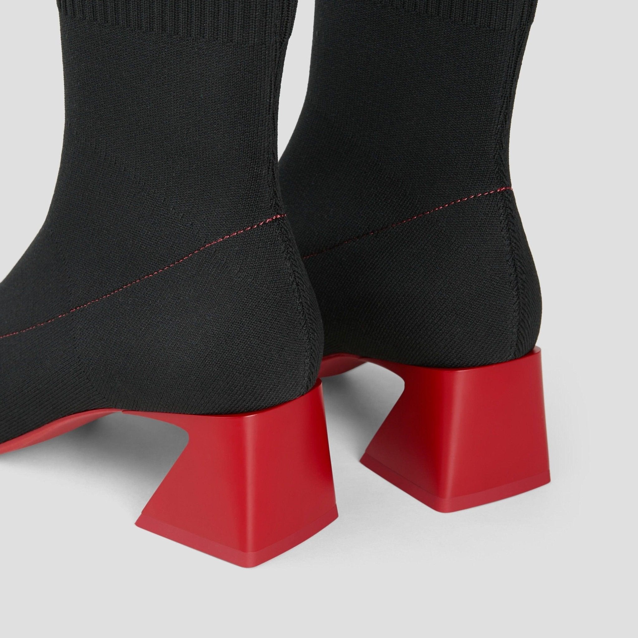 Regina Pro] Square toe water-repellent short boots – VIVAIA JAPAN