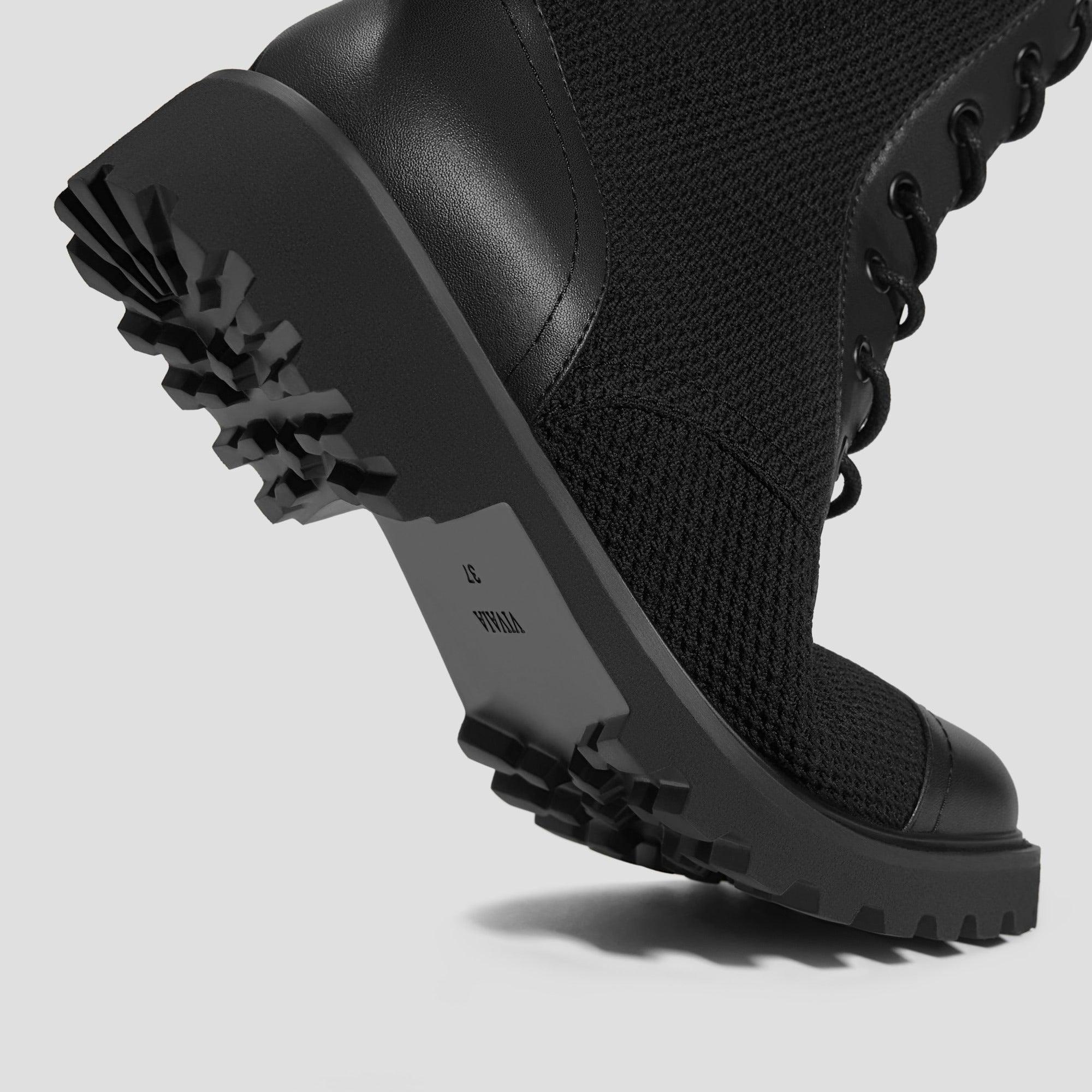 Florence] ラウンドトゥ 撥水加工 ラグソール レースアップ アンクル