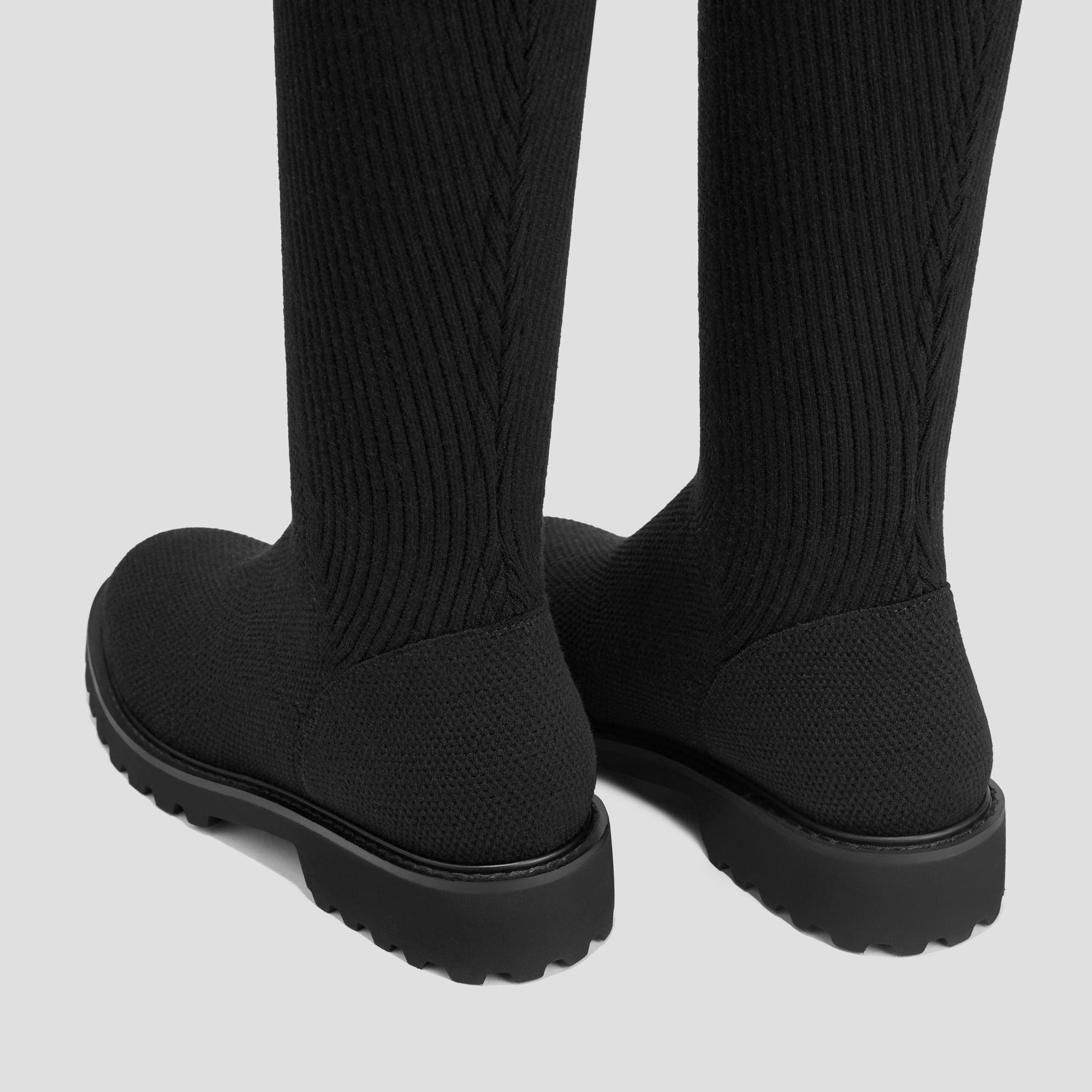 Filipa] ラウンドトゥ 撥水加工 ストレッチ ロングブーツ – VIVAIA JAPAN