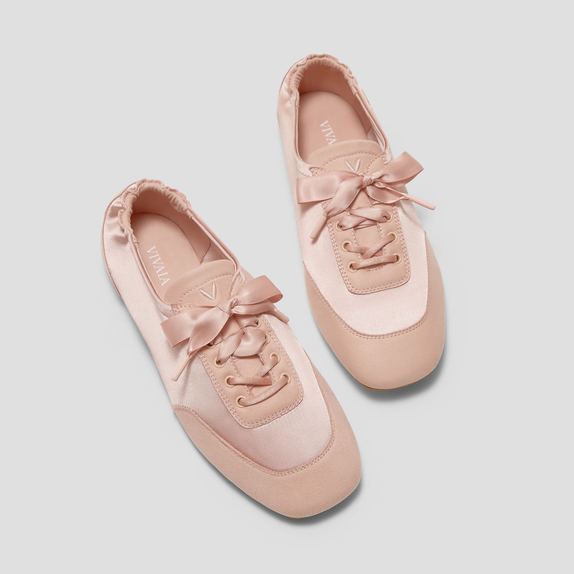 Cristina] レースアップ サテン スニーカーリーナ – VIVAIA JAPAN
