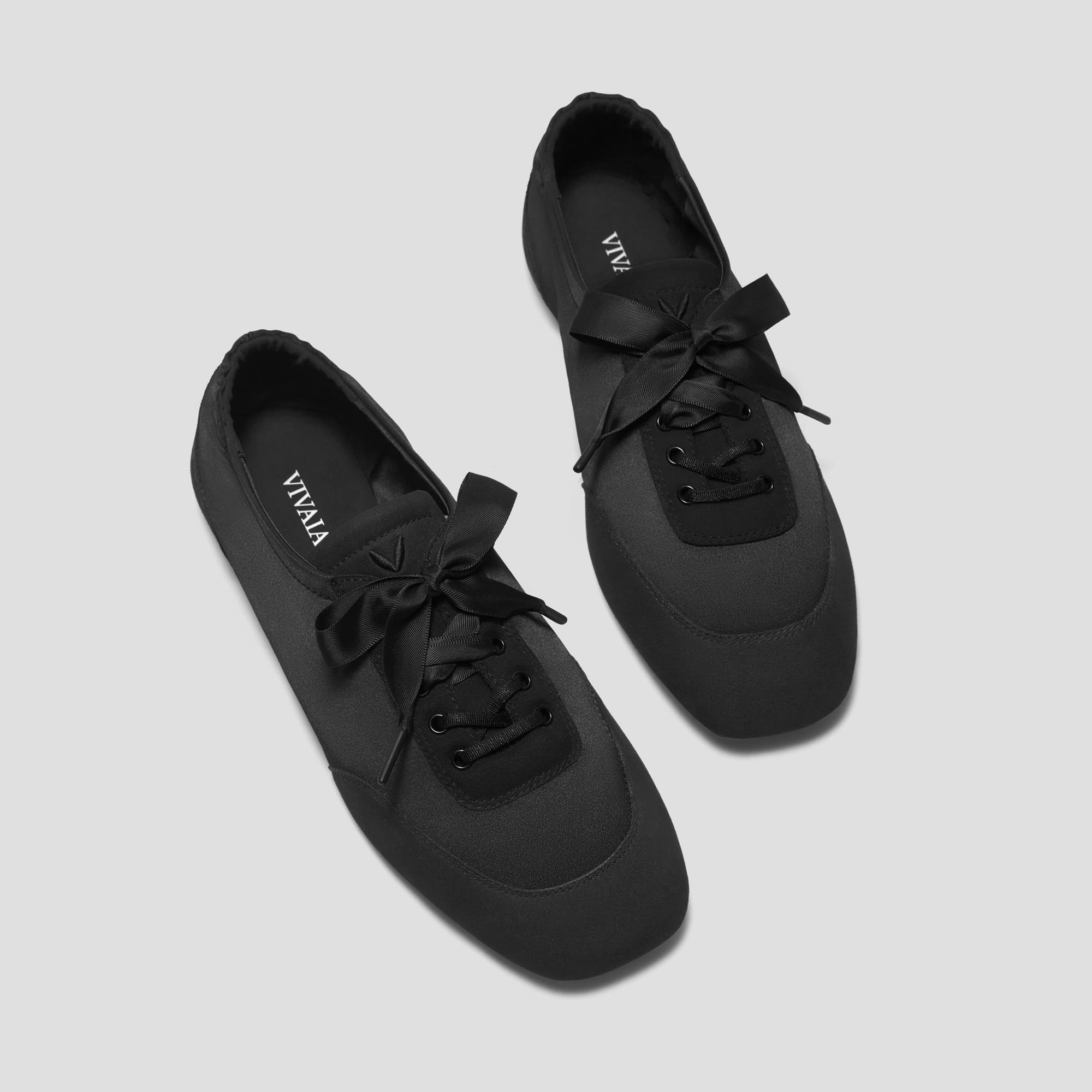 Cristina] レースアップ サテン スニーカーリーナ – VIVAIA JAPAN