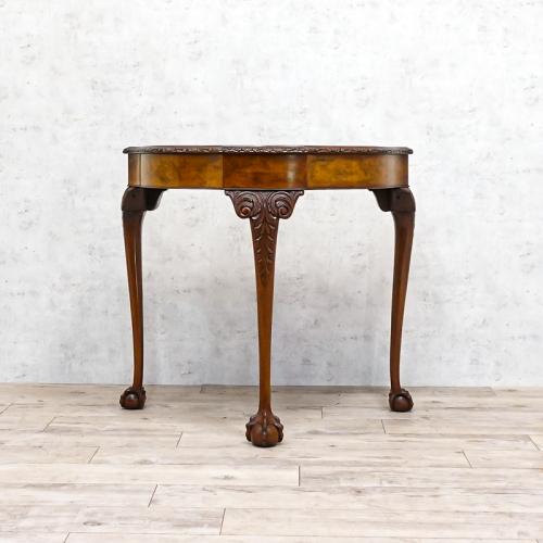 イギリス アンティーク 家具 ホールテーブル コンソール 花台 木製