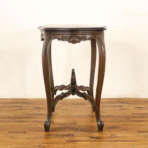 フレンチアンティーク サイドテーブル 猫脚 ビーチ材 v_64706