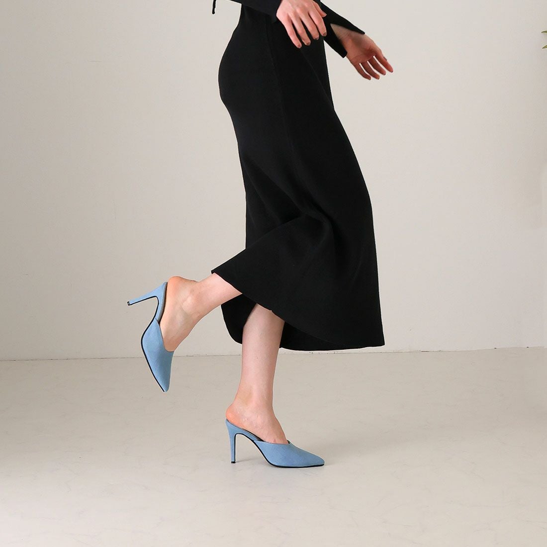 2026年春新色追加】ポインテッドトゥピンヒールミュール ｜靴