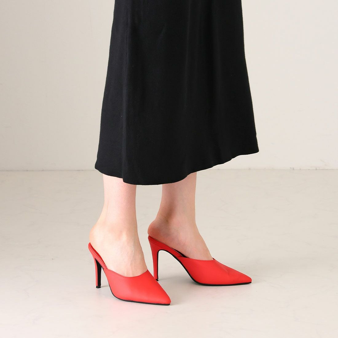 2026年春新色追加】ポインテッドトゥピンヒールミュール ｜靴