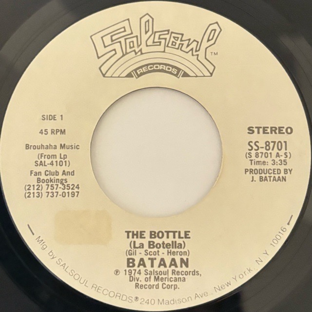 Joe Bataan｜The Bottle (7)｜レコード通販｜vivrantdiscstore
