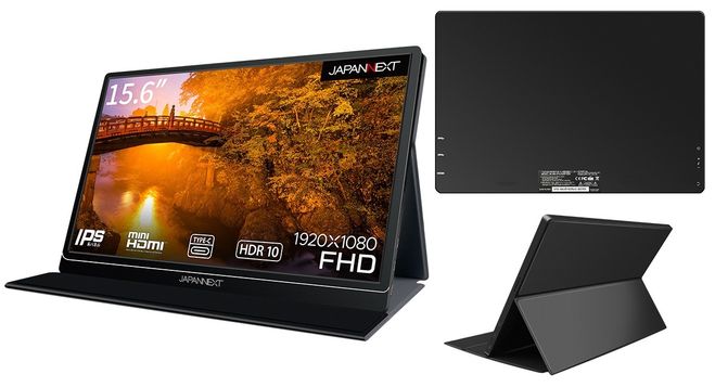 HDR対応15.6型フルHD USB-C搭載モバイルディスプレイ「JN-MD