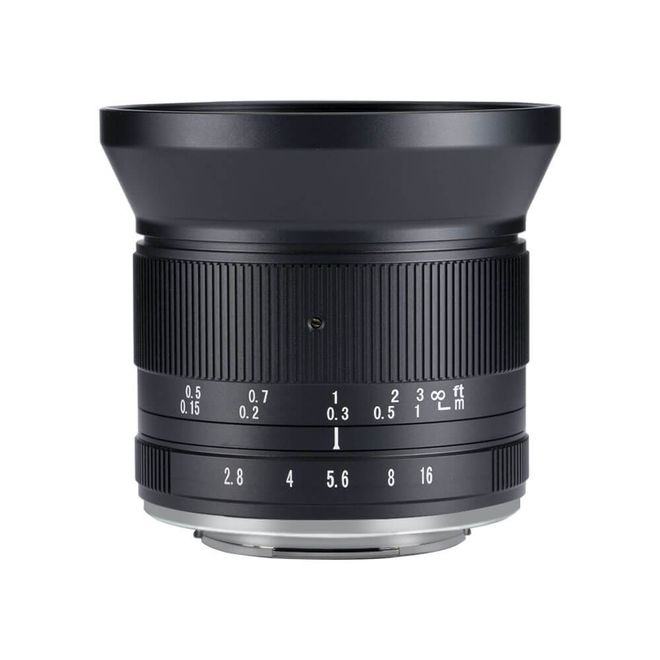 七工匠から「12mm F2.8 Ⅱ」広角レンズが新登場、100度の画角、APS-C