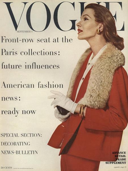 洋書・希少】ヴィンテージ VOGUE 1956年9月号 洋書・希少