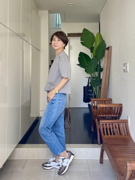 華組 近藤和子さん】村山佳世子×SLONE ショート丈Tシャツ着回し