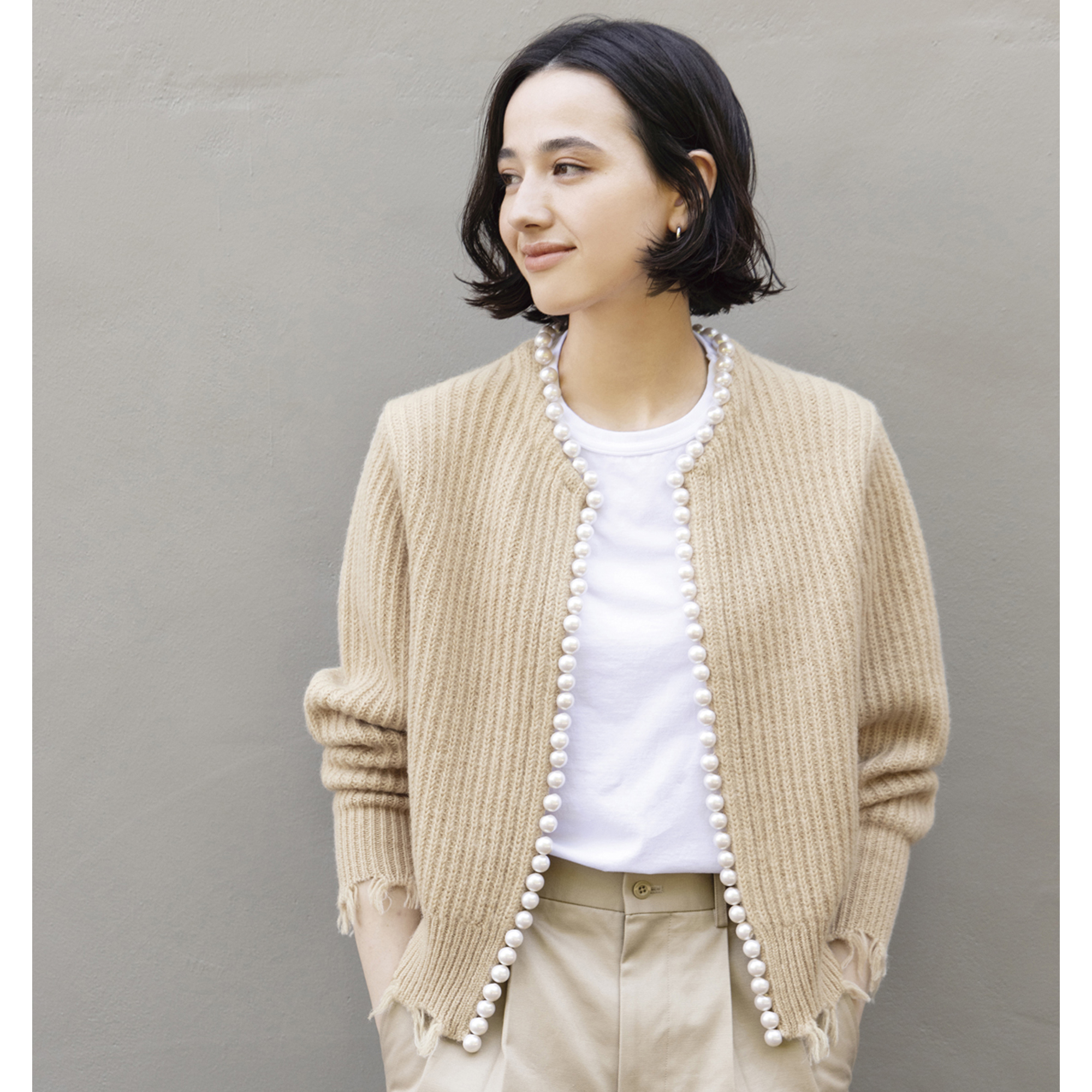 MADISONBLUEのパールカーディガン【STANDARD BOOK 2023Autumn