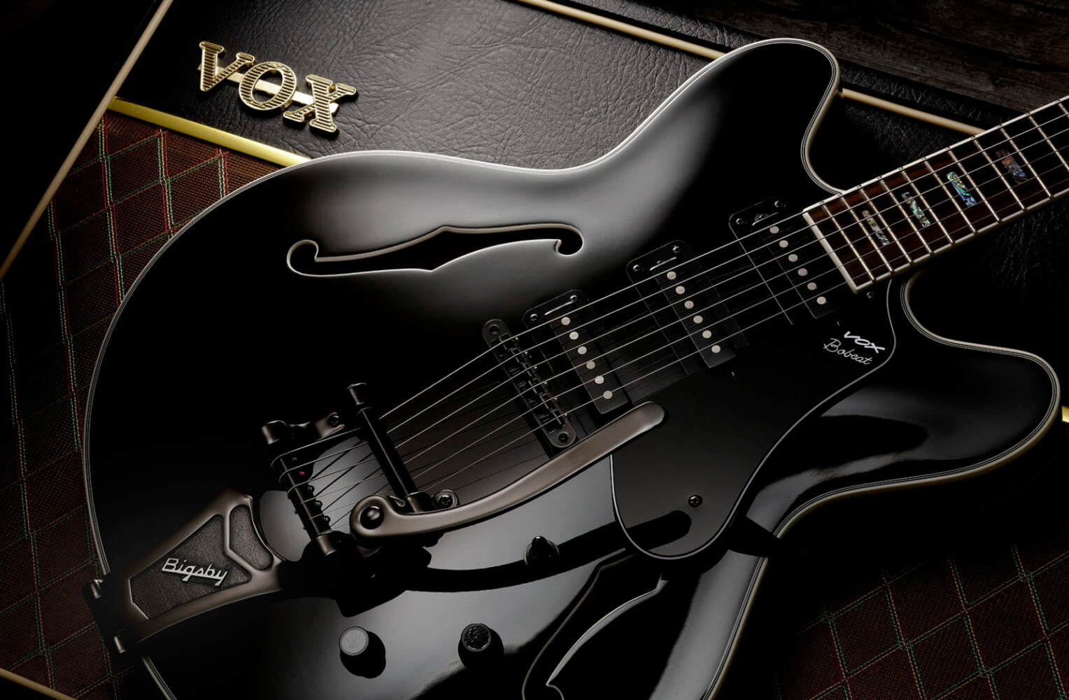 Bobcat S66 with Bigsby - Vox Amps