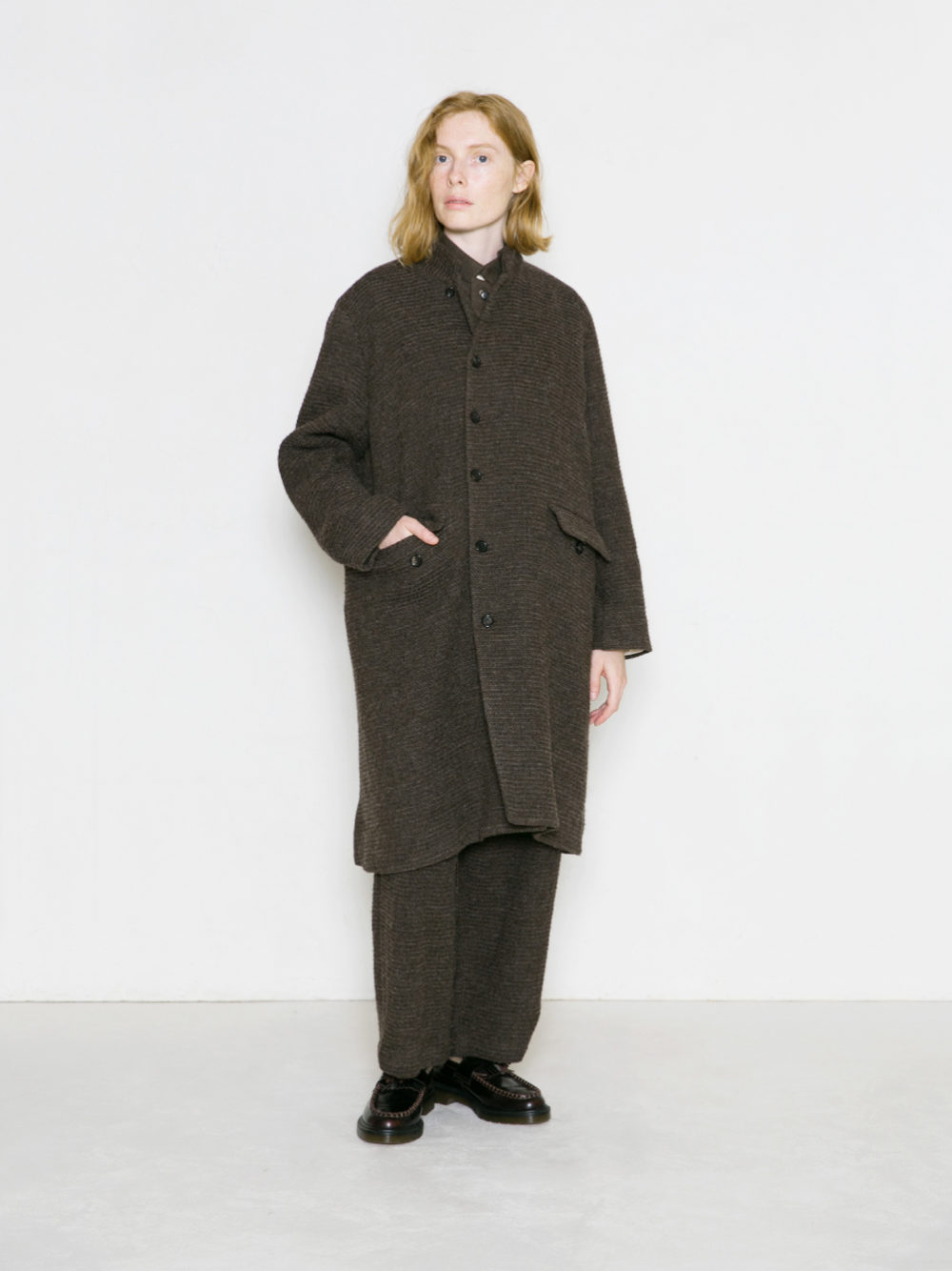 Linen Wool Waffle 2Wayコート | ITEM | Vlas blomme｜ ヴラスブラム