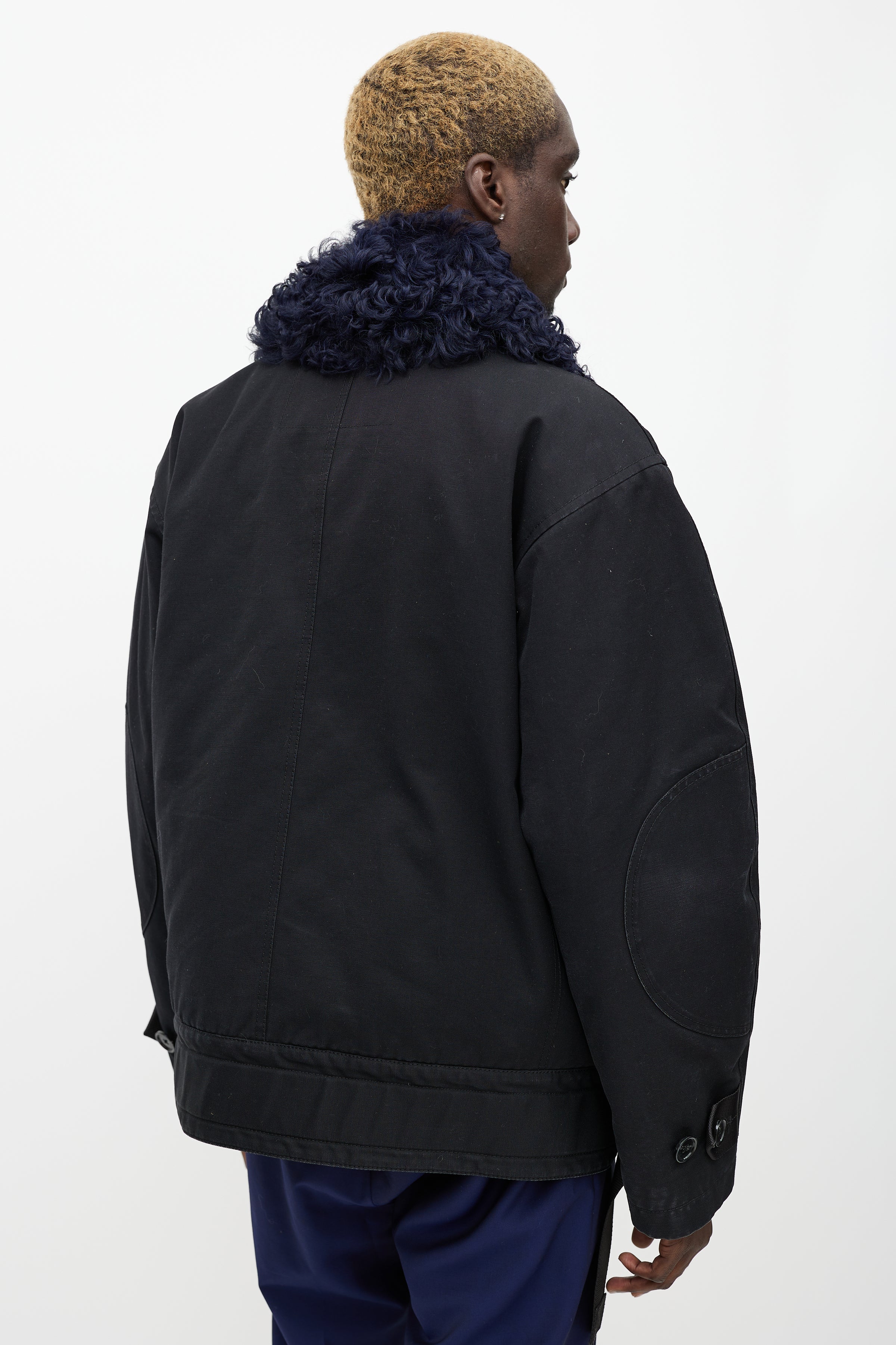 Acne Studios // Black & Navy Cees Utility Jacket – VSP Consignment