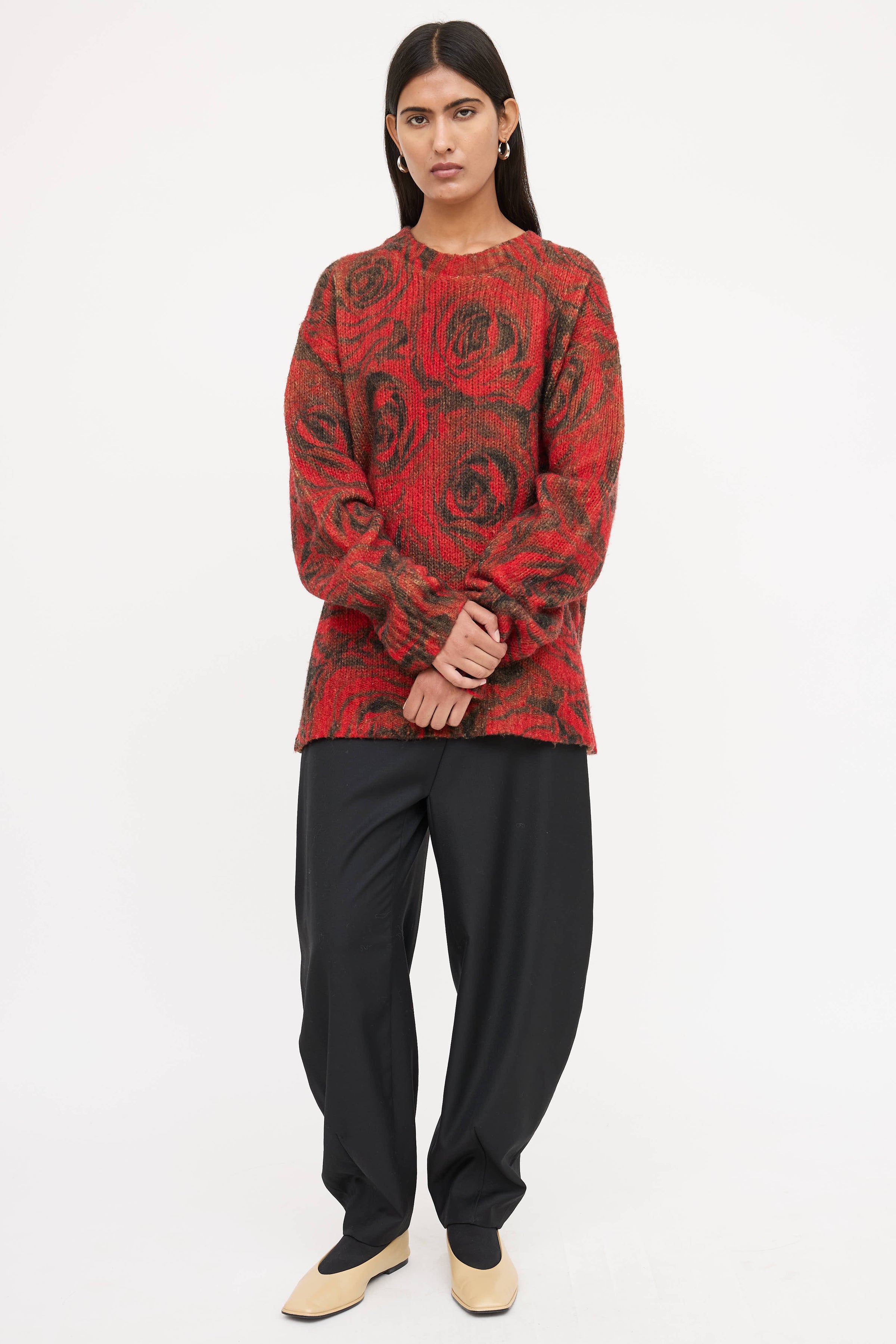 Dries Van Noten // Knit Rose Sweater – VSP Consignment