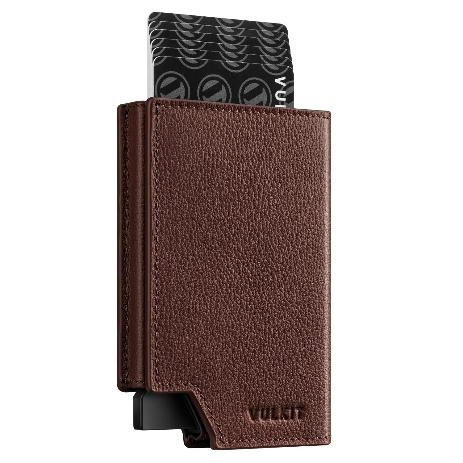 VC402P- New Patented Genuine Leather RFID Pop-Up Wallet – VULKIT