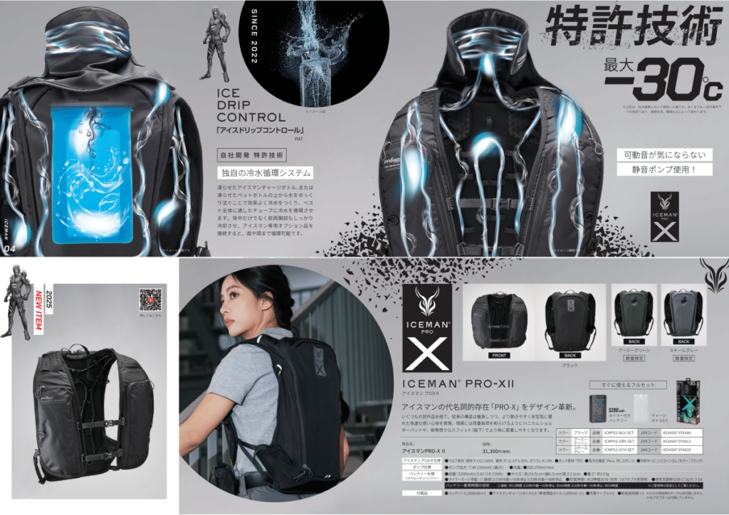 2025年新発売 水冷服ベストセット】アイスマンPRO-XⅡ | 作業服・作業