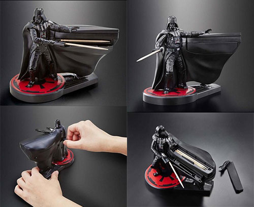 爪楊枝を構えるダースベーダー☆ 動きがオモシロかっこいいベイダー卿