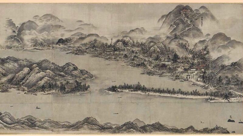 国宝-絵画｜天橋立図（雪舟筆）［京都国立博物館］ | WANDER 国宝