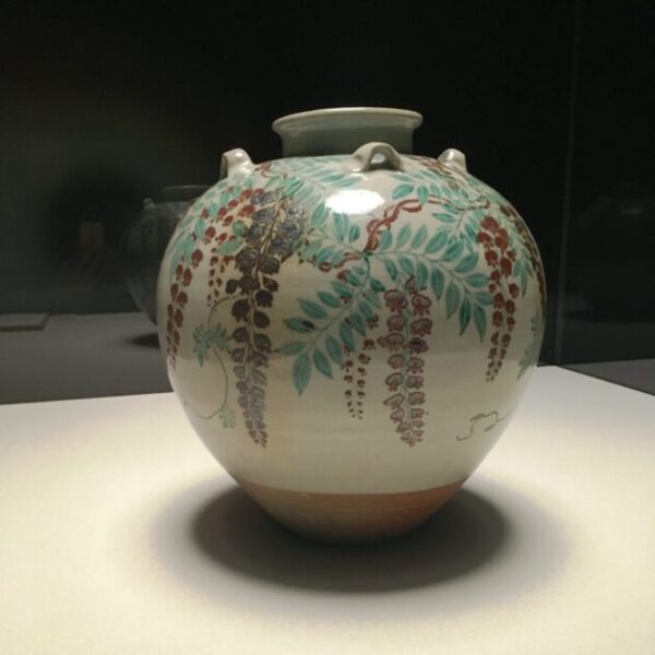 美しい古美蔵から釉薬のプチプチしたかなり雰囲気のある壺 美しい古美