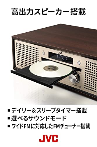 JVC KENWOOD JVC NX-W30 Bluetooth 4.2 EDR Wood cabinet walnut CD/FM