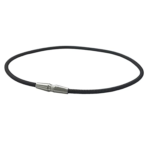 Phiten Unisex Adult Titanium Necklace RAKUWA Neck X50 AG Knurled