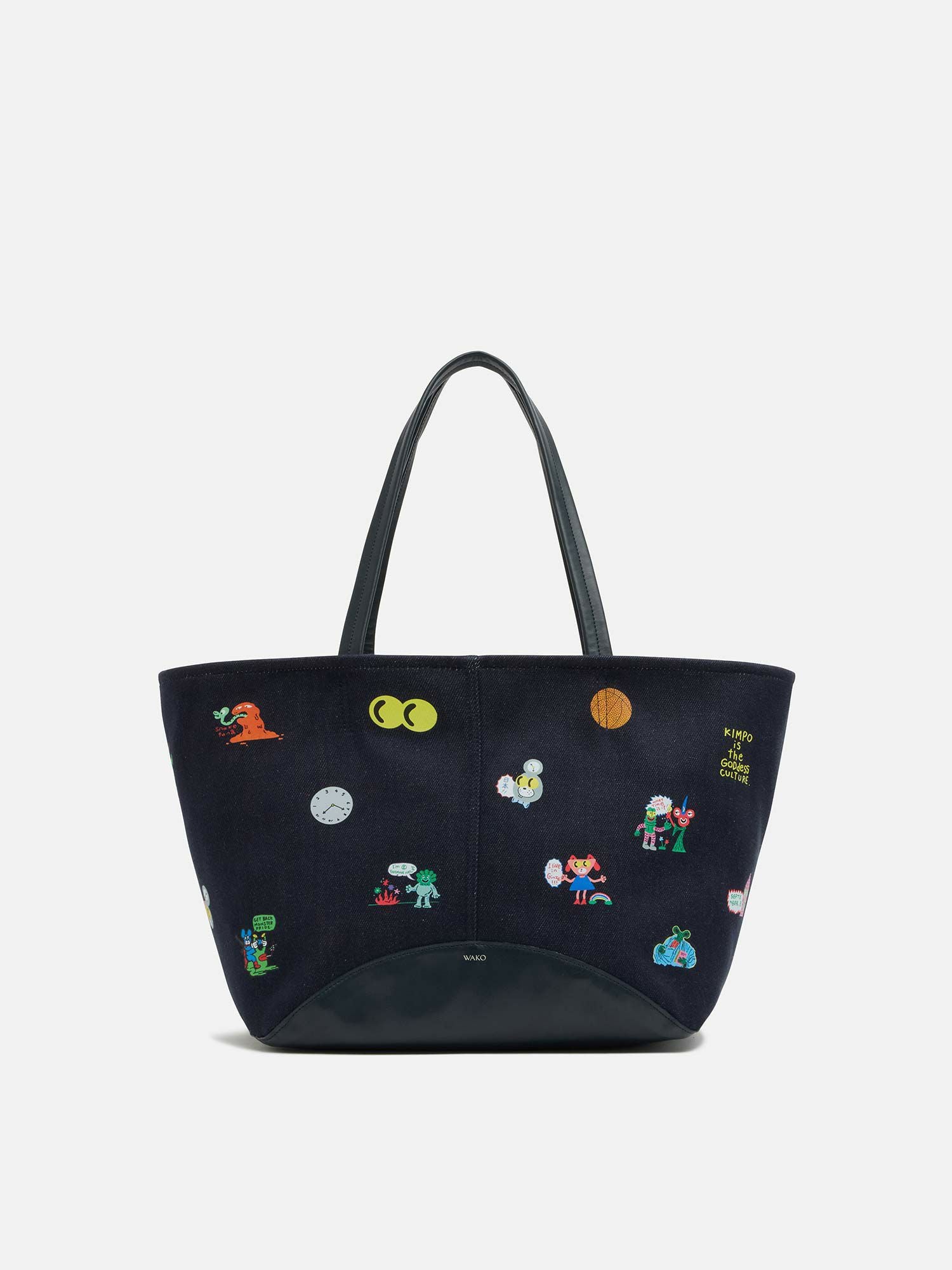 MANACO トートバッグ TOMASONコラボレーション ネイビー |トートバッグ