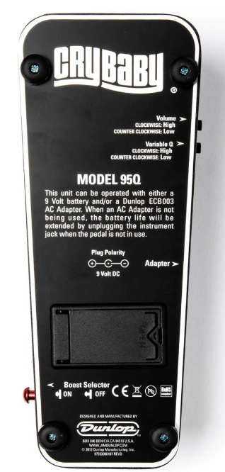 Dunlop 95Q Crybaby Q with Boost Wah Pedal – Walt Grace Vintage