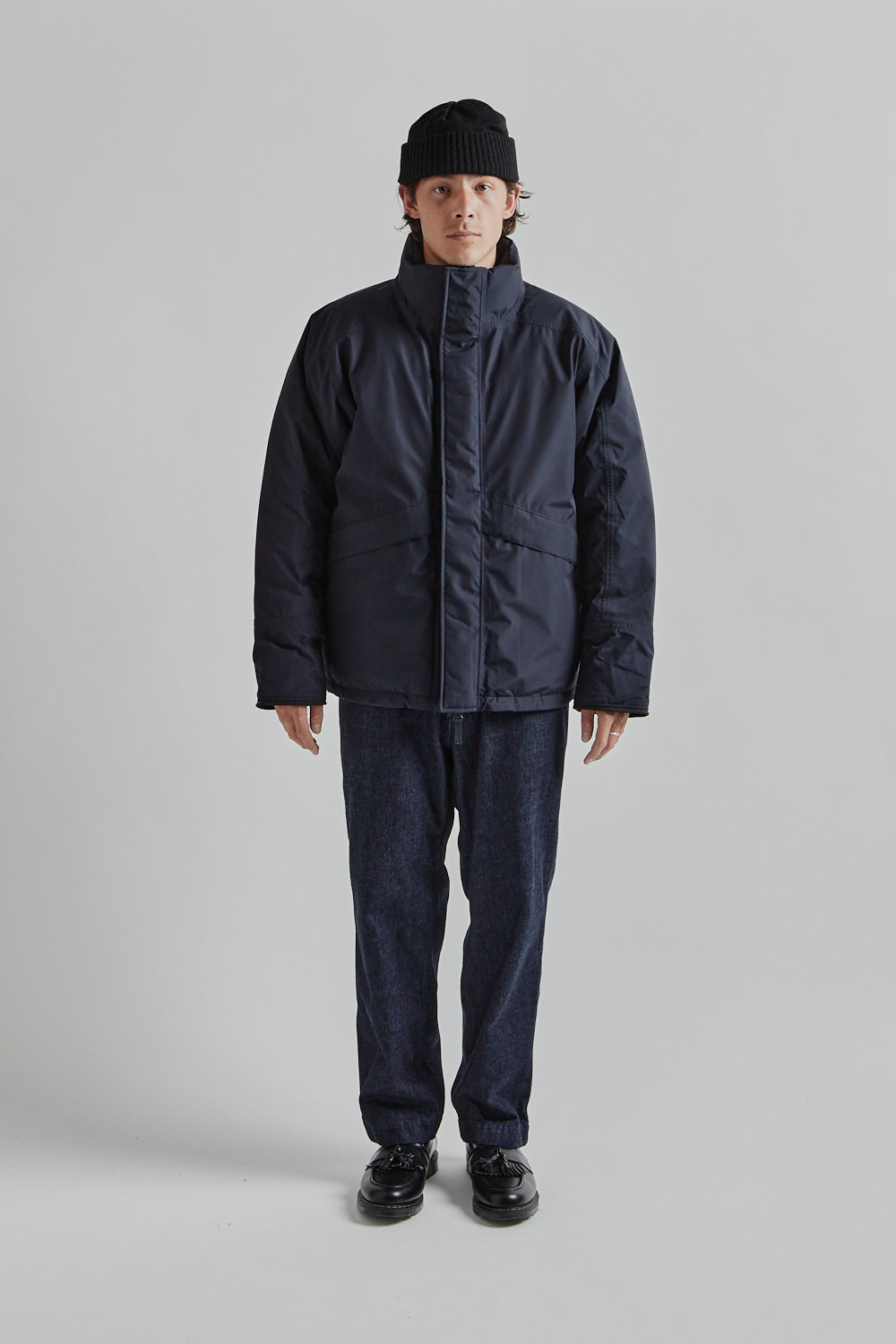 Nanamica Gore-Tex Short Down Jacket - Navy | Wallace Mercantile Shop