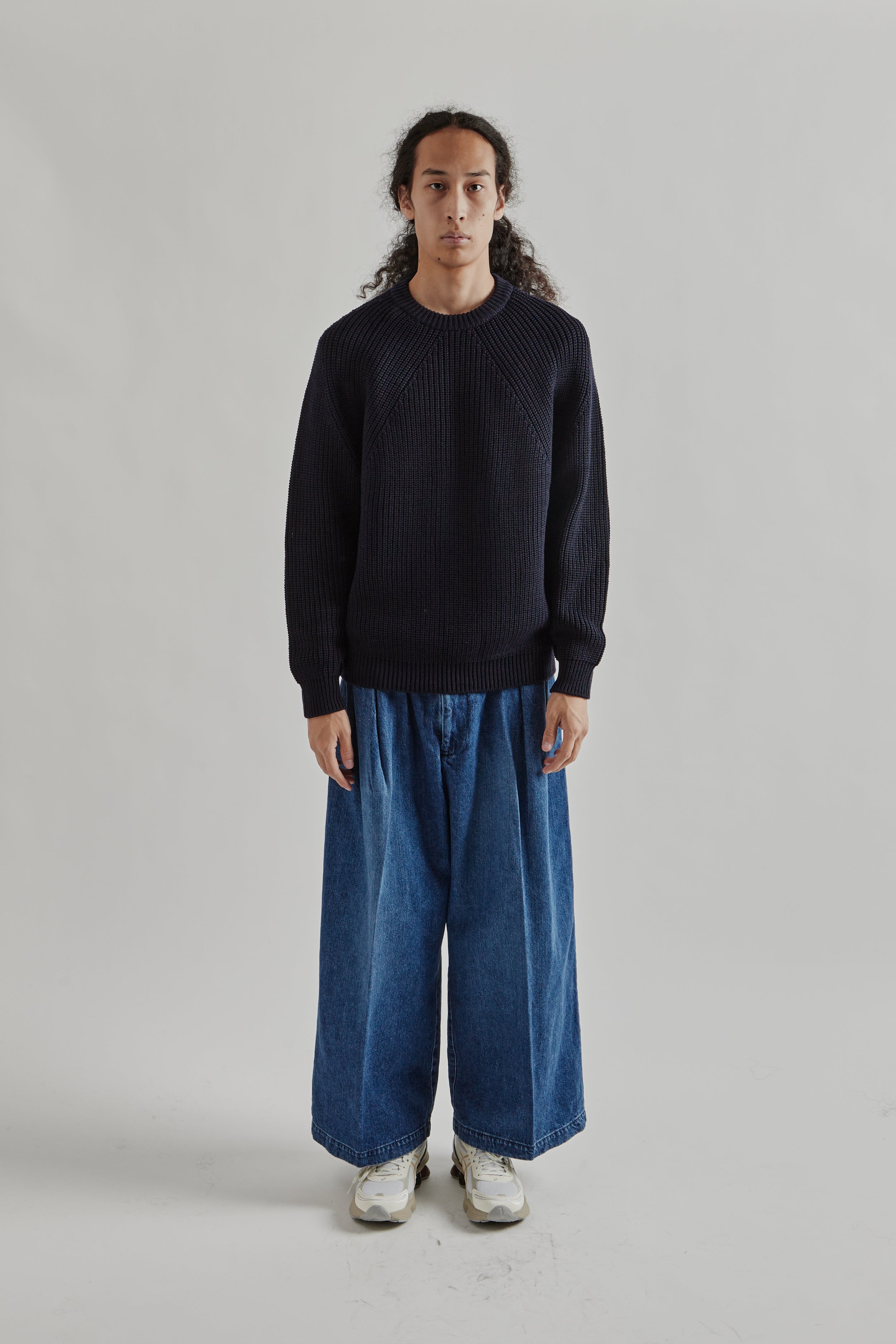 Batoner Signature Crew Neck - Navy | Wallace Mercantile Shop